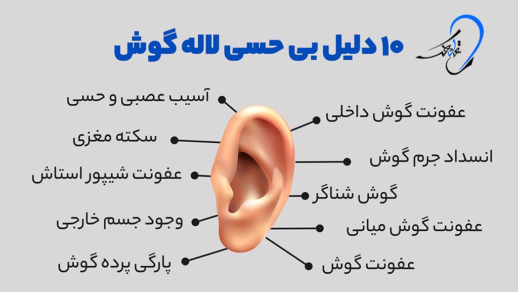 دلایل بی حس شدن لاله گوش